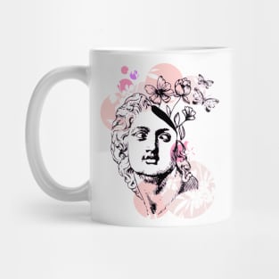 Statue with botanical flowers Mug